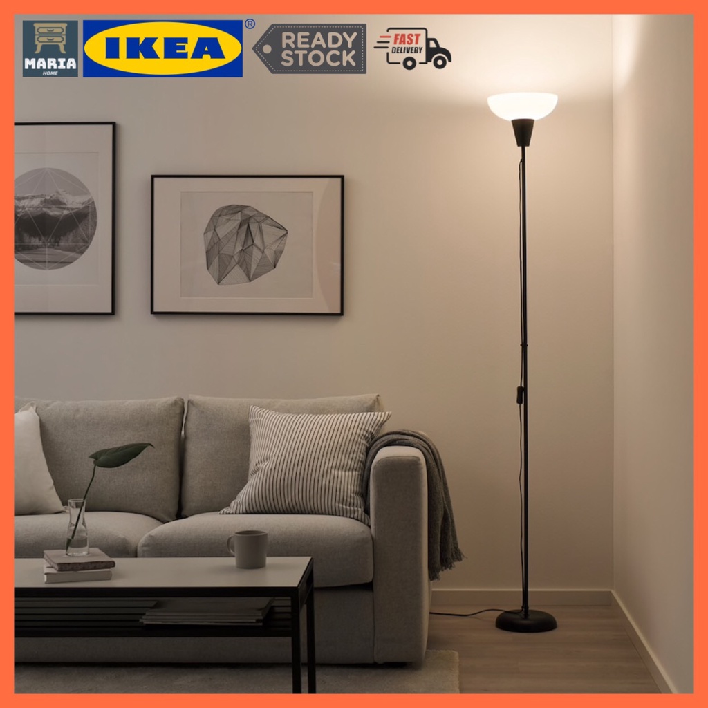 IKEA TAGARP Floor Uplighter Lamp Black white Shopee Malaysia