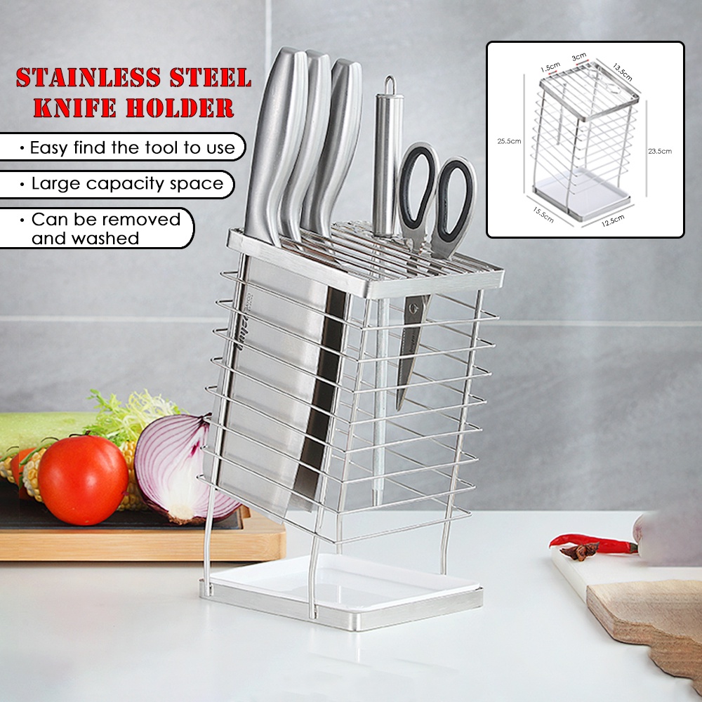 QuickBuy KR056 304 Stainless Steel Knife Holder Scissors Kitchen Tool ...