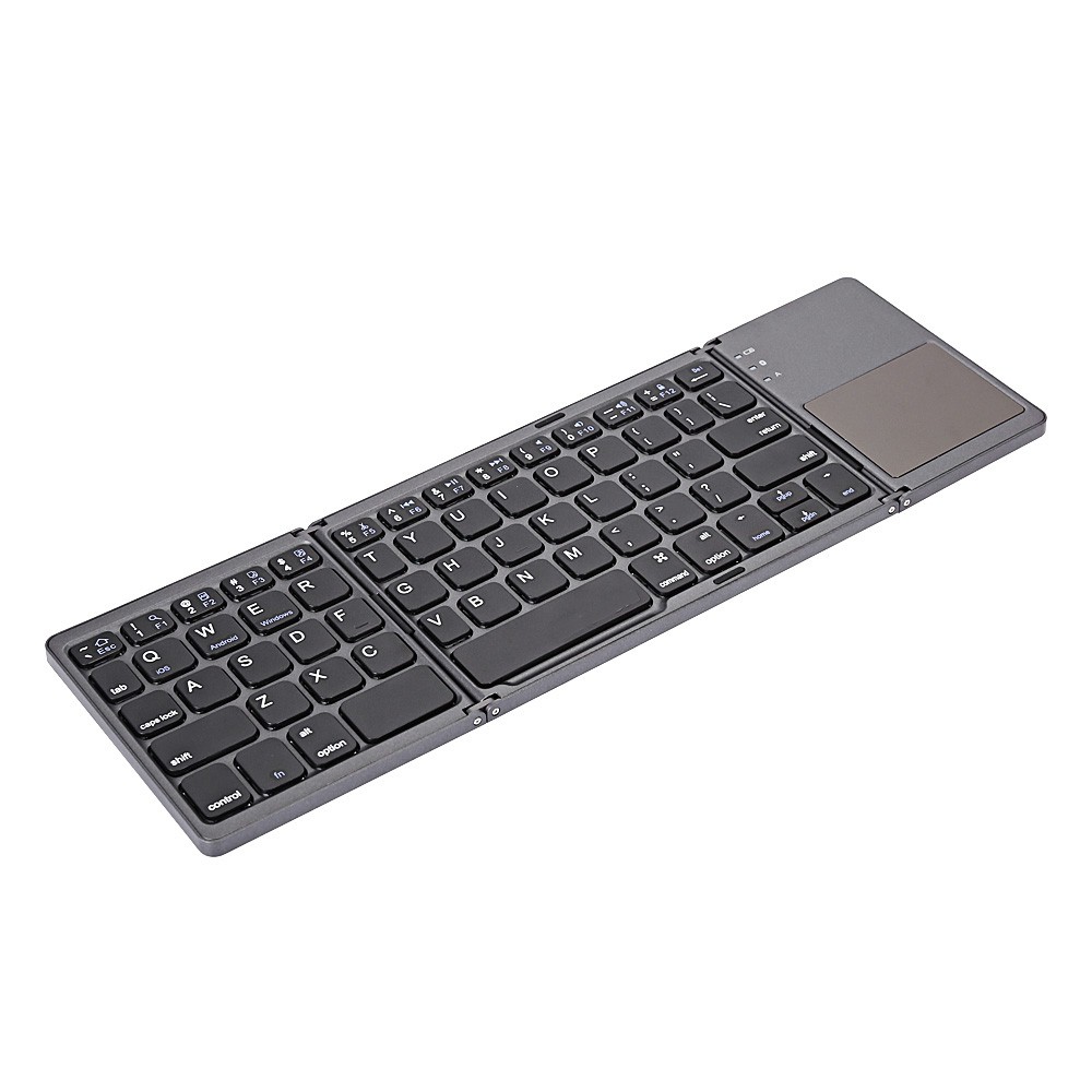 Ultra Light Mini Bluetooth Folding PC Computer Laptop Keyboard Touchpad ...