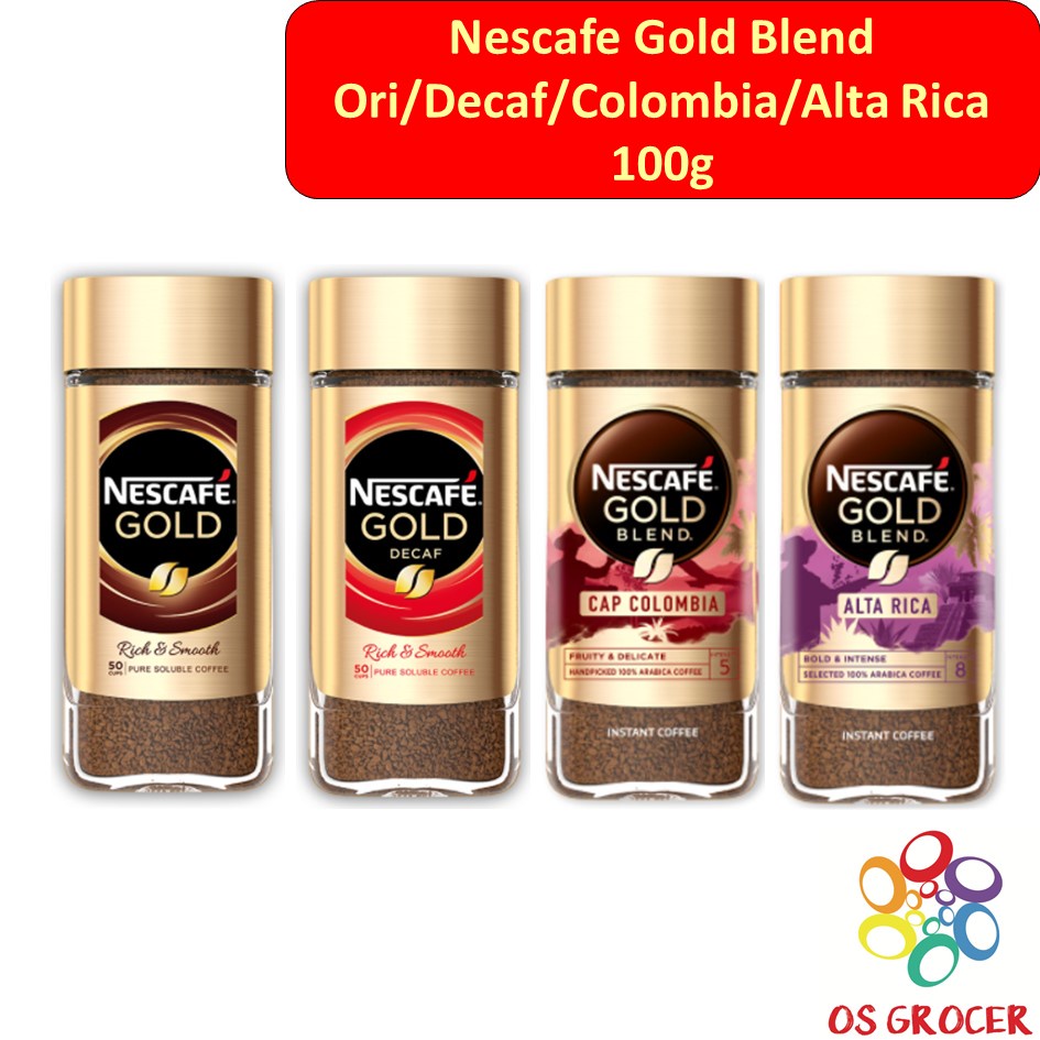 Nescafe Gold Blend / Decaf / Colombia / Alta Rica 100g | Shopee Malaysia