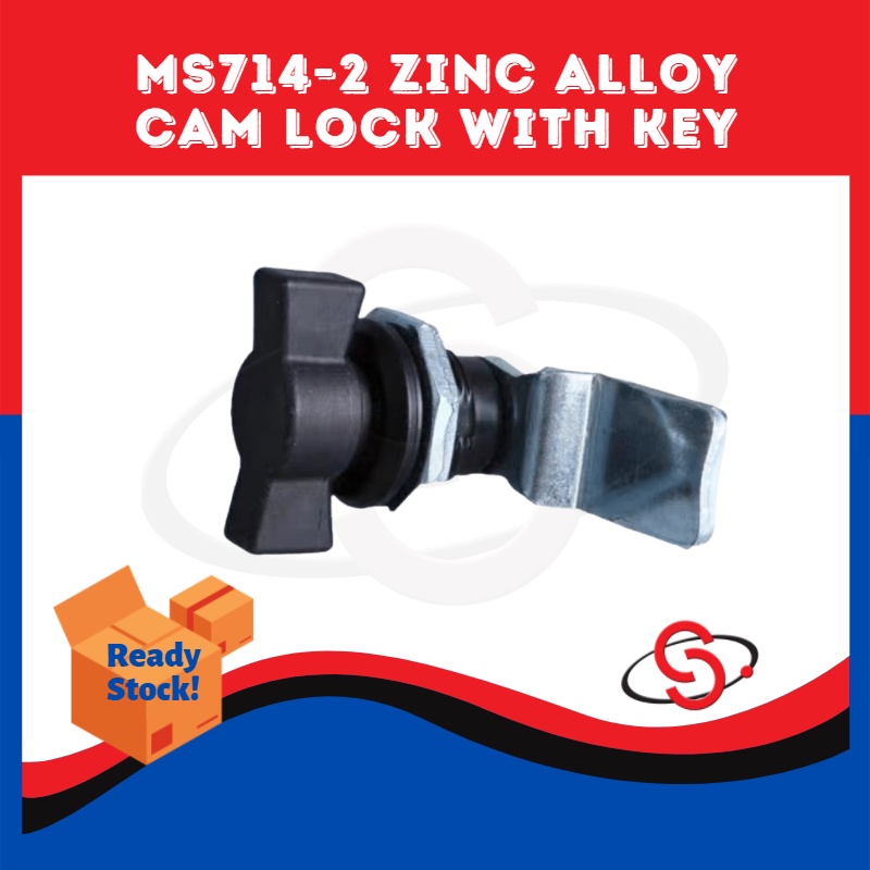 SCM MS714-2 Zinc Alloy Cam Lock with Key Door Lock Enclosure Server ...