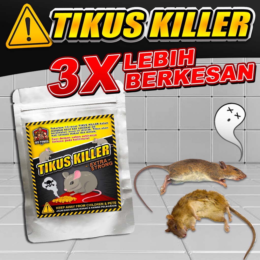 50g Racun Tikus / Tikus Killer / Penghapus Tikus / Ubat Tikus / Rat