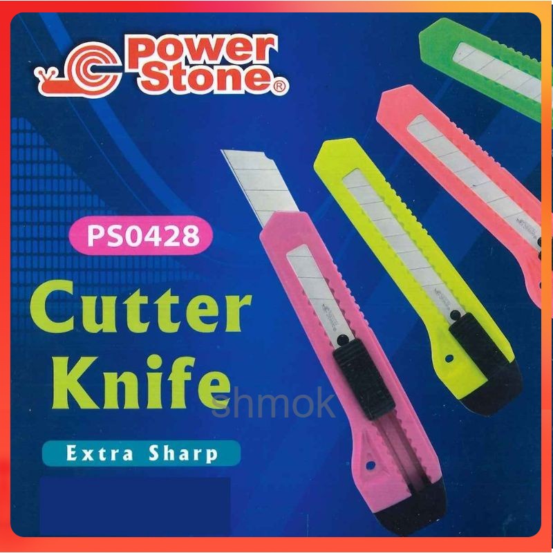 PISAU / Cutter Knife Extra Sharp ( Power Stone PS0428 ) | Shopee Malaysia