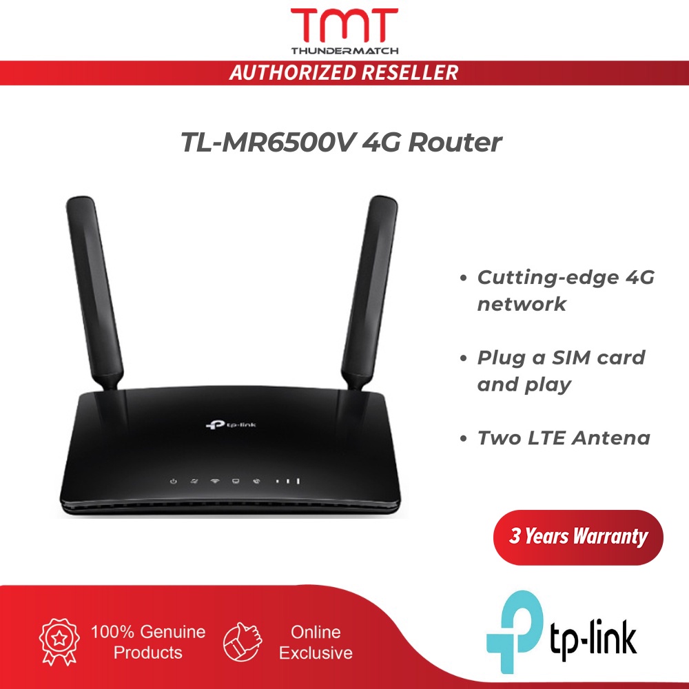 TP-Link TL-MR6500V 4G Router - 300Mbps Wireless N 4G LTE Telephony ...