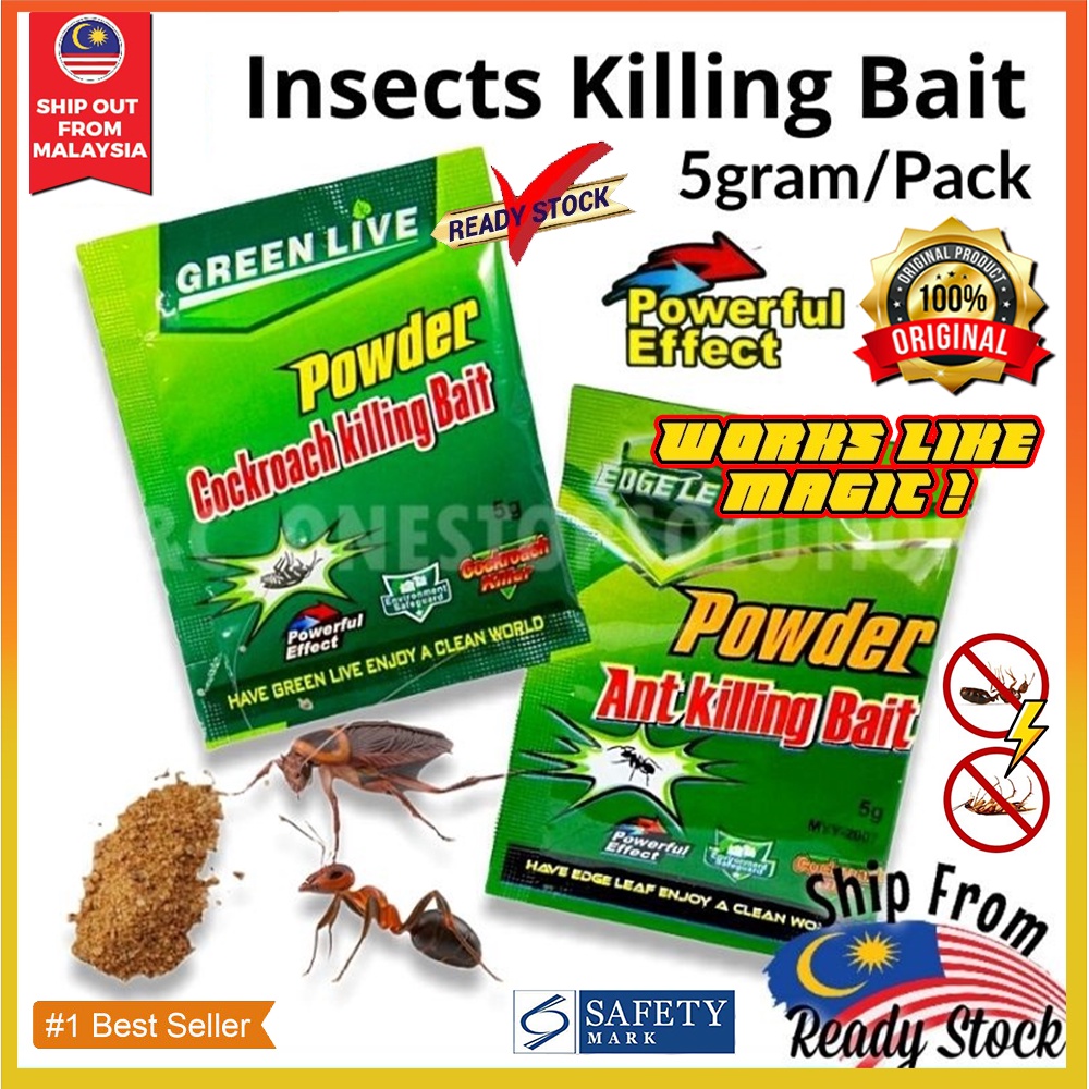 100% Berkesan - Power Ant Killing Bait / Power Cockroach Killing Bait ...