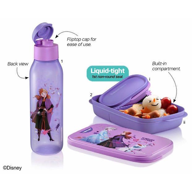 Tupperware Disney Frozen Collectable Set / 750ml Bottle / Foodie Buddy ...