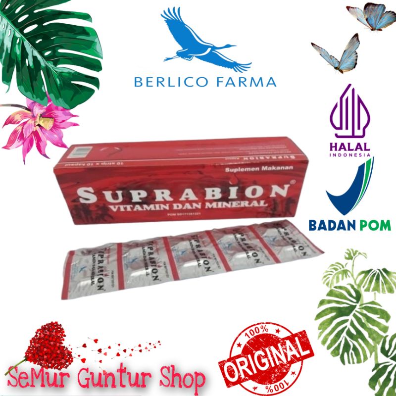 Suprabion Contains 10 Stripe 10 Coated Capsules (100 Capsules) Multivitamin FE