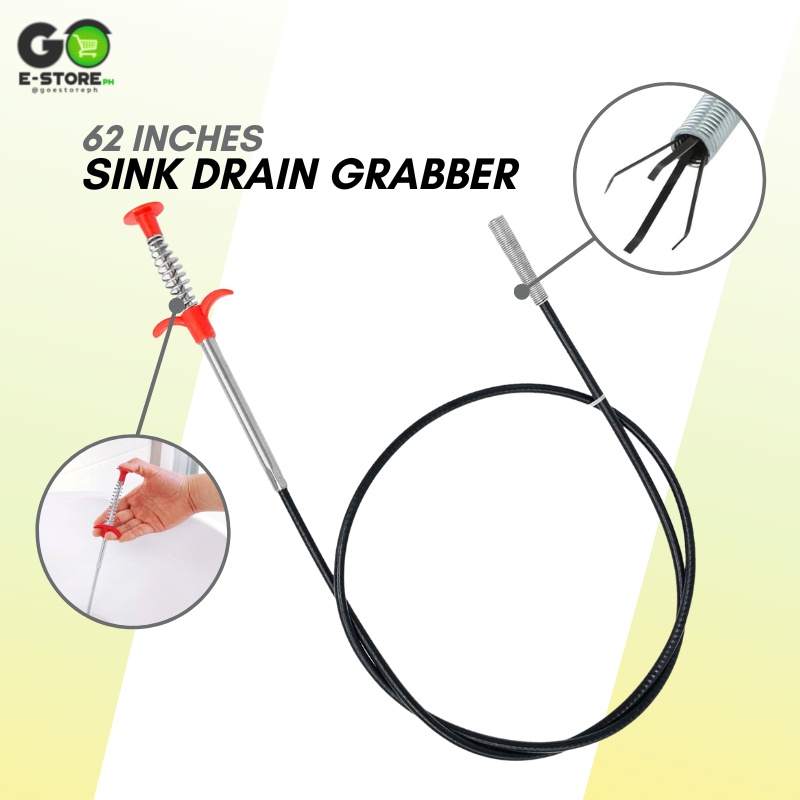 120 Cm Sink Drains Grabber Tool Flexible Long Claw Pick Up Narrow Bend Curve Floor Drainer