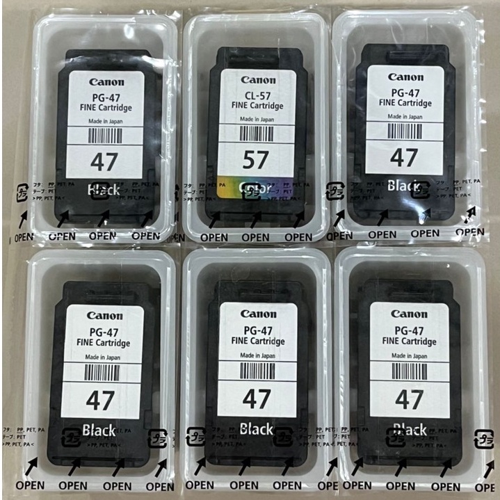 FOR REFILL Used Original Canon PG47 & CL57 Ink Cartridge [EMPTY INK] Ready stock Shopee