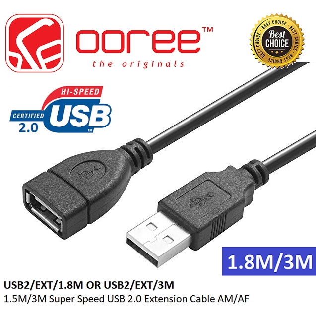 [1.8M / 3.0M] USB2.0 EXTENSION CABLE AM-AF / USB3.0 EXTENSION CABLE AM ...