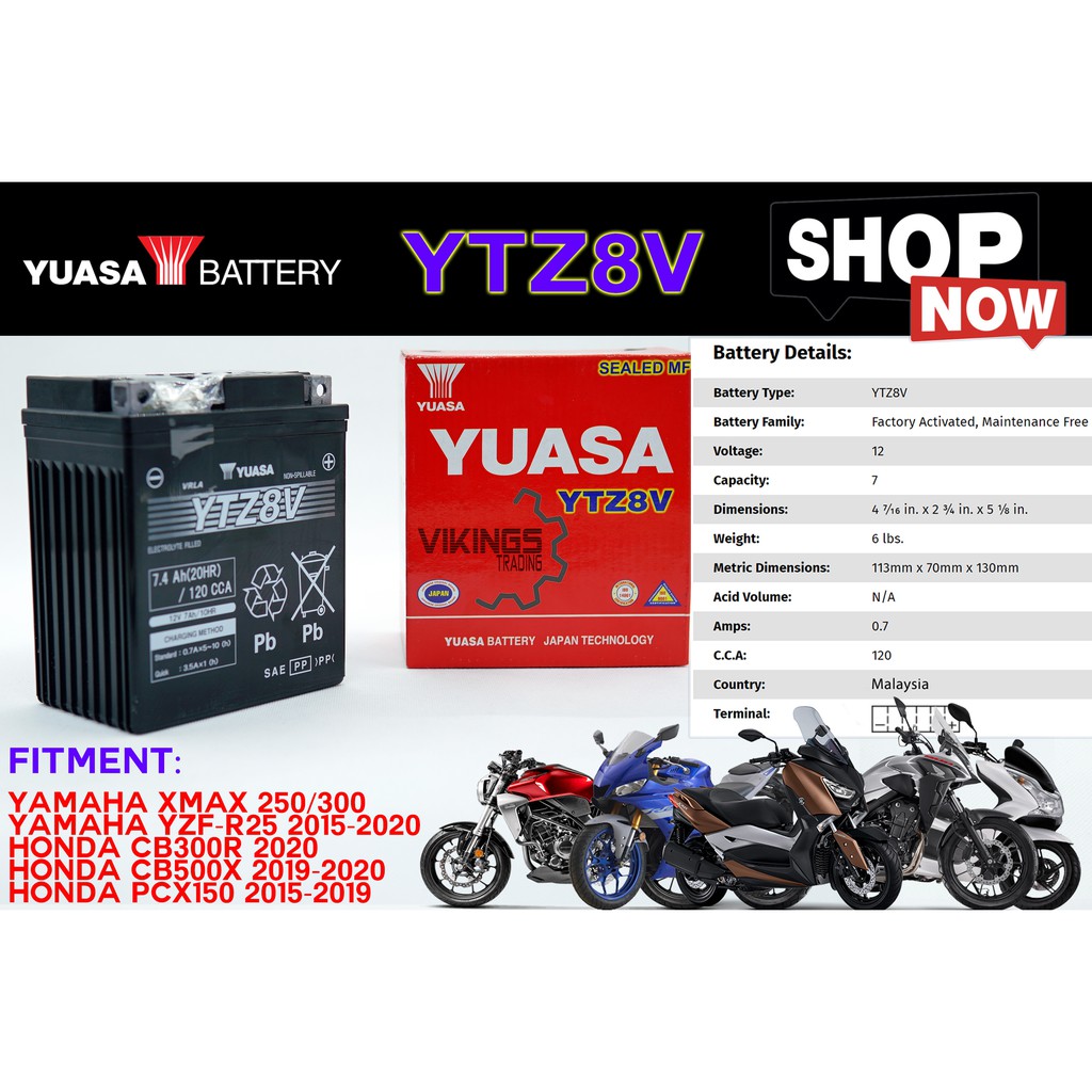 Bateri yamaha deals r25