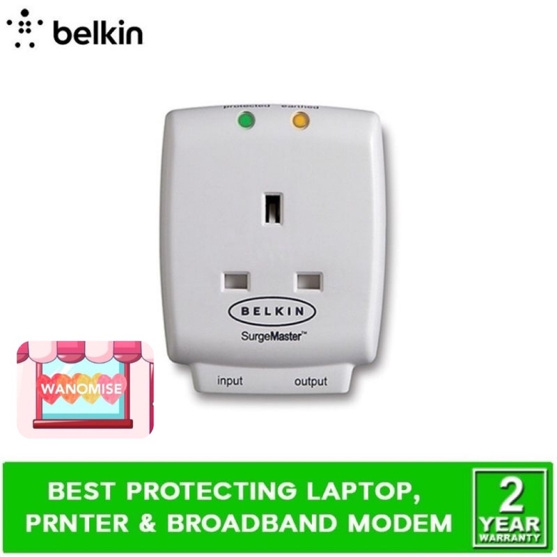 ️100 Original BELKIN Single Socket Surge Protector F9H110VSACW