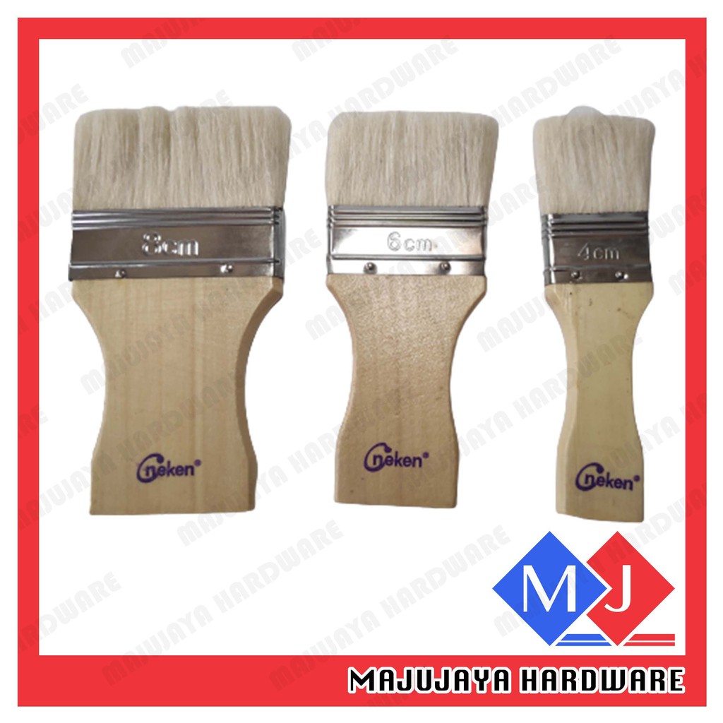 NEKEN PEACOCK Wood Varnish Brush Goat Shellac Brush Berus Shellac