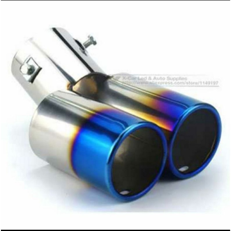 Toyota RAIZE car exhaust tip Muffler for all cars with 2 rainbow holes ...