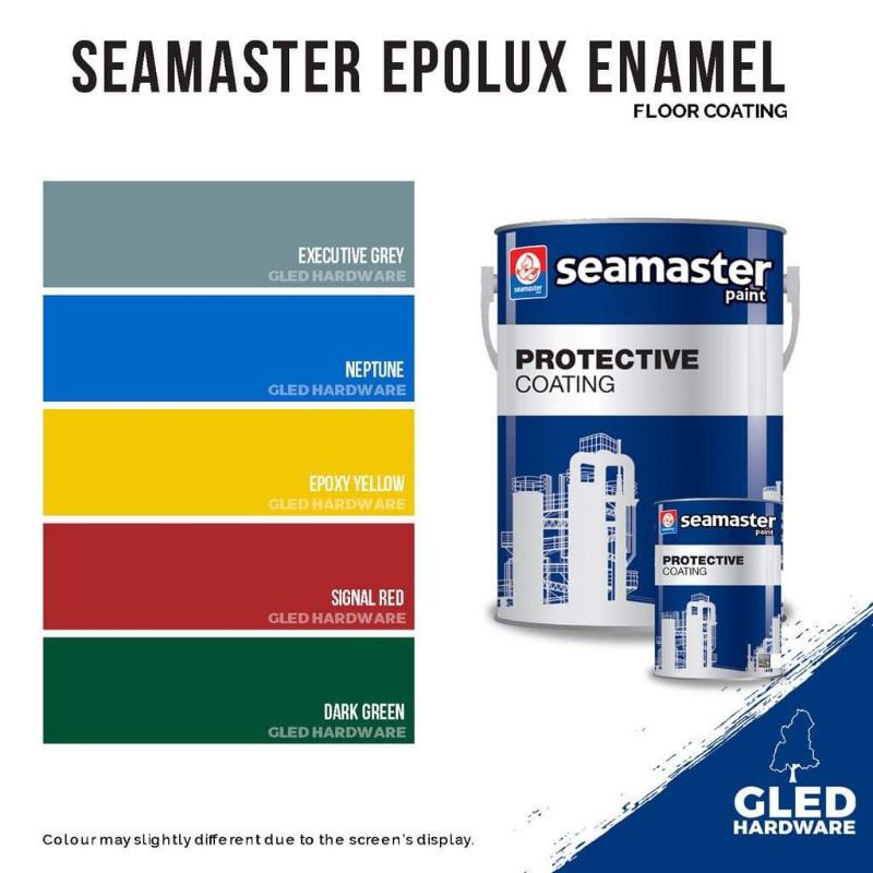 Epoxy Floor Paint 1Liter/5Liter Epolux (2 in 1 Paint+Hardener) Floor