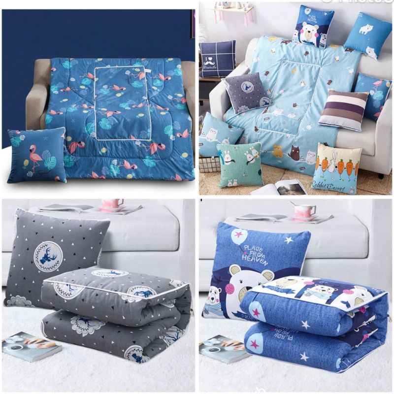 Pillow blanket outlet shopee