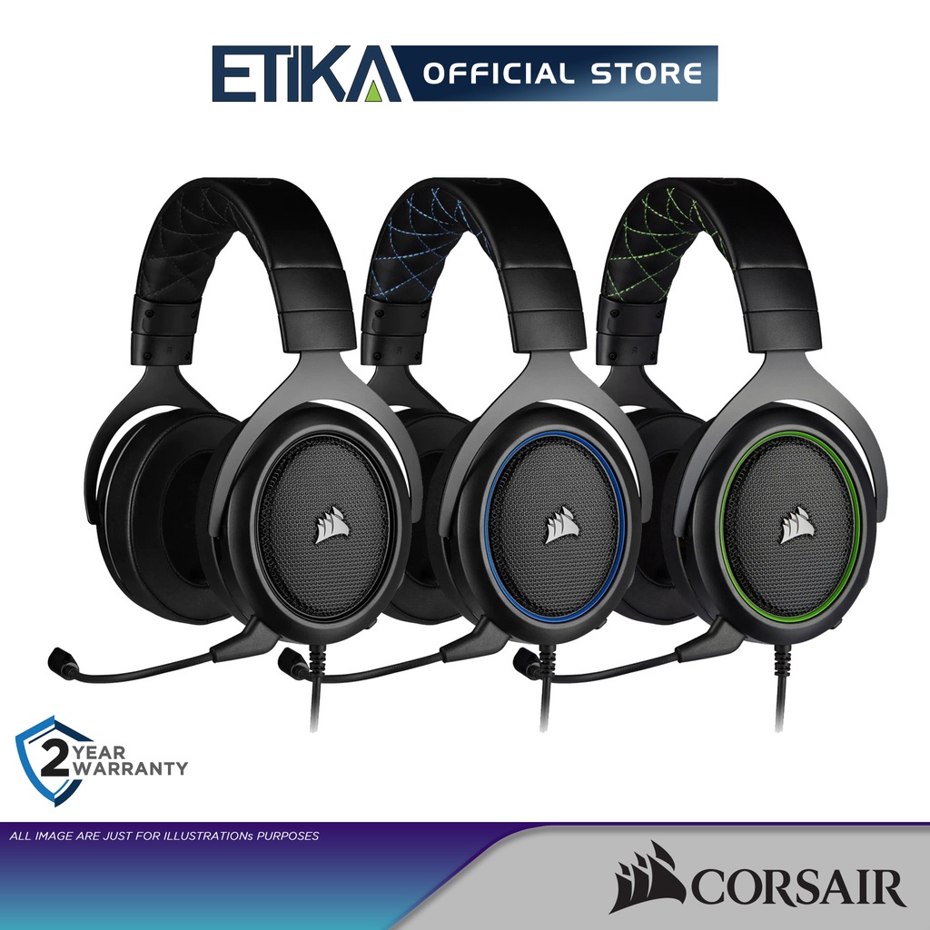 CORS Corsair HS50 PRO Stereo Wired Gaming Headset for PC, PS4