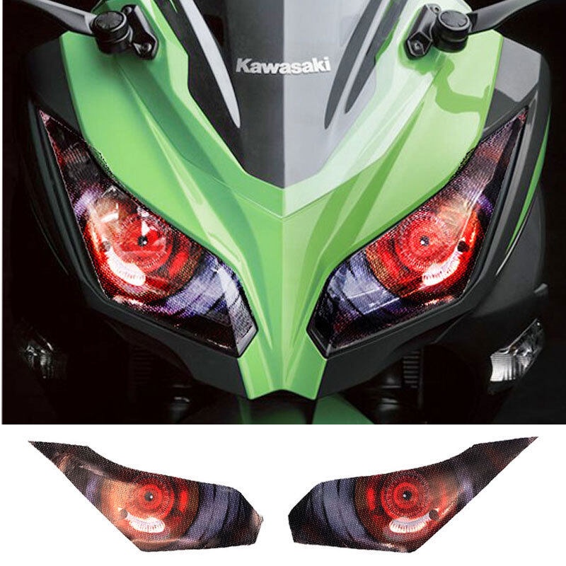 Motorcycle sticker body headlight protection modification sticker lens ...