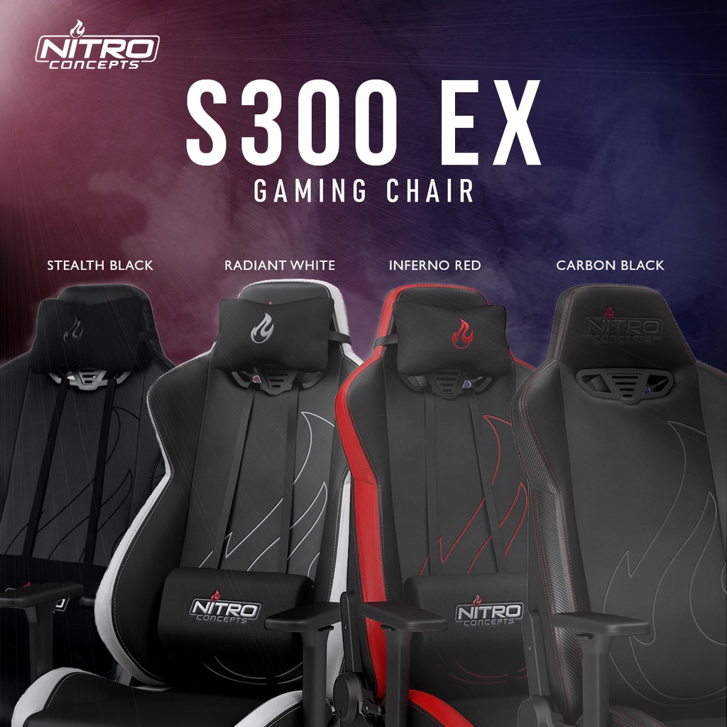 NITRO CONCEPTS S300 EX Gaming Chair 4 Model Color READY