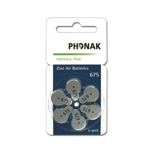 ORIGINAL Phonak Hearing Aid Battery, Size 675 (6 pcs) Shopee Malaysia