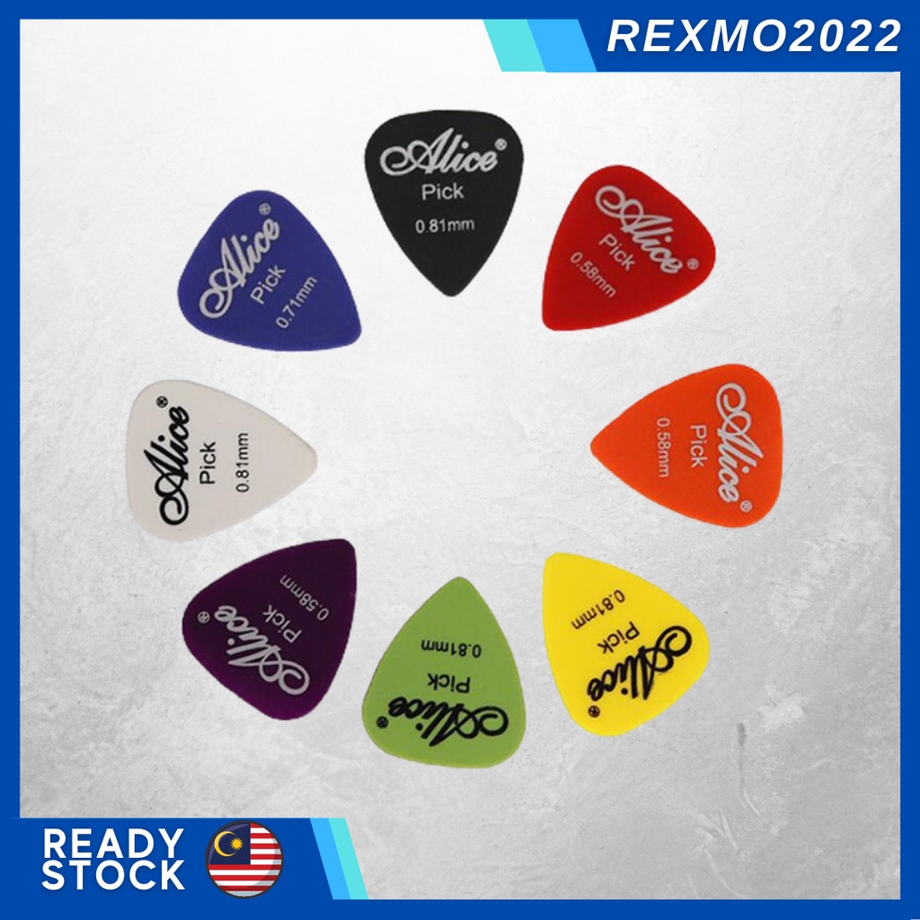 REXMO - Alice Guitar Pick Acoustic Picks Thickness Mix Electric Bass ...