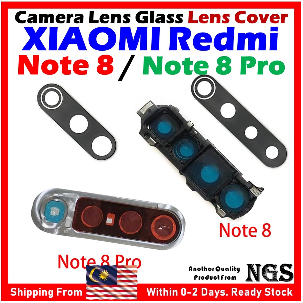 (+ Frame) Camera Lens Glass Camera Lens Cover For XIAOMI Redmi Note 8 ...