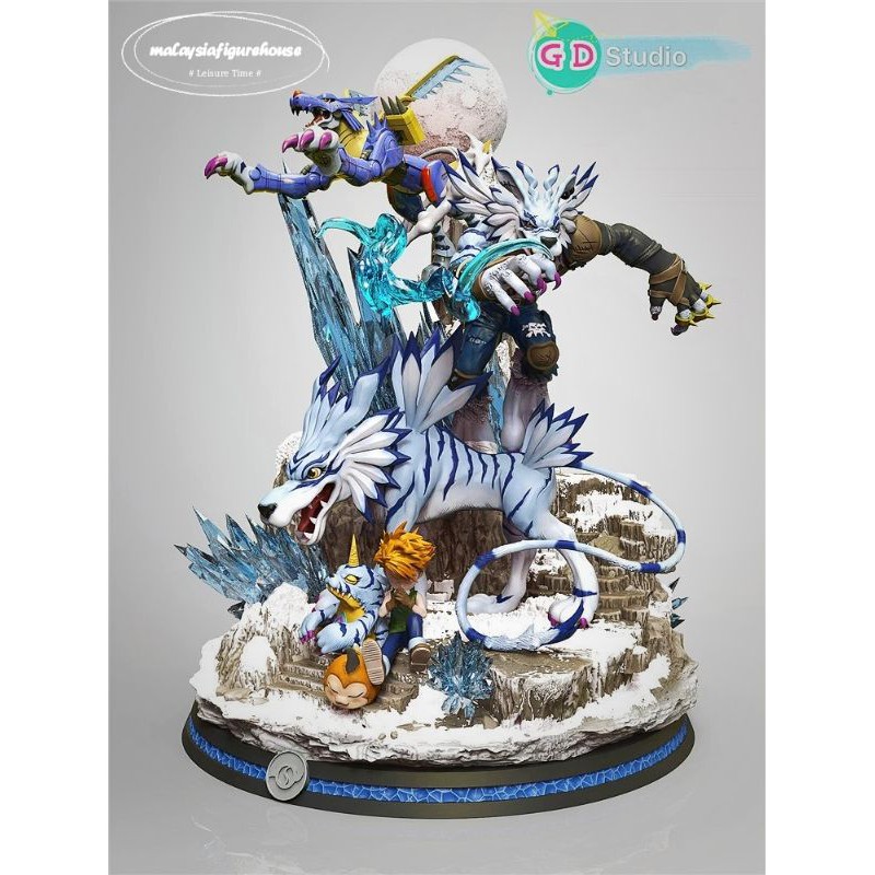 EVO Studio Digimon Galgomon Renamon Growmon Resin Figure Model Collection  New