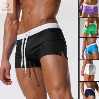 Swimsuit Men Men'S Flat Angle Fashion Color Matching Trend Quick