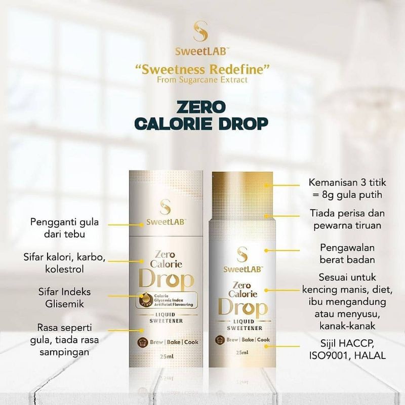 Sweetlab Zero Calorie Drop Liquid Sweetener 25ml Shopee Malaysia