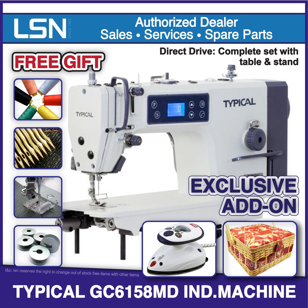 🔥Typical GC6158MD Industrial High-Speed Sewing Machine with Table ...