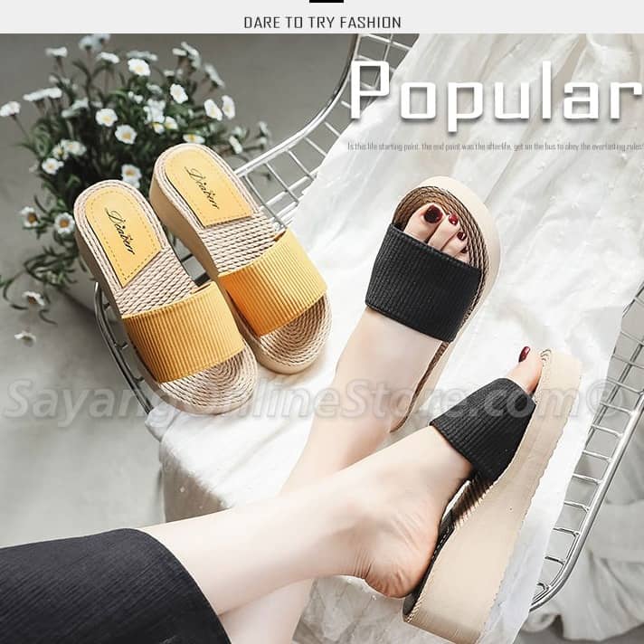 Sandal discount wedges shopee