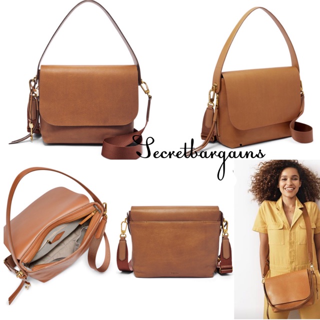 Fossil Maya Large Crossbody Brown Shopee Malaysia