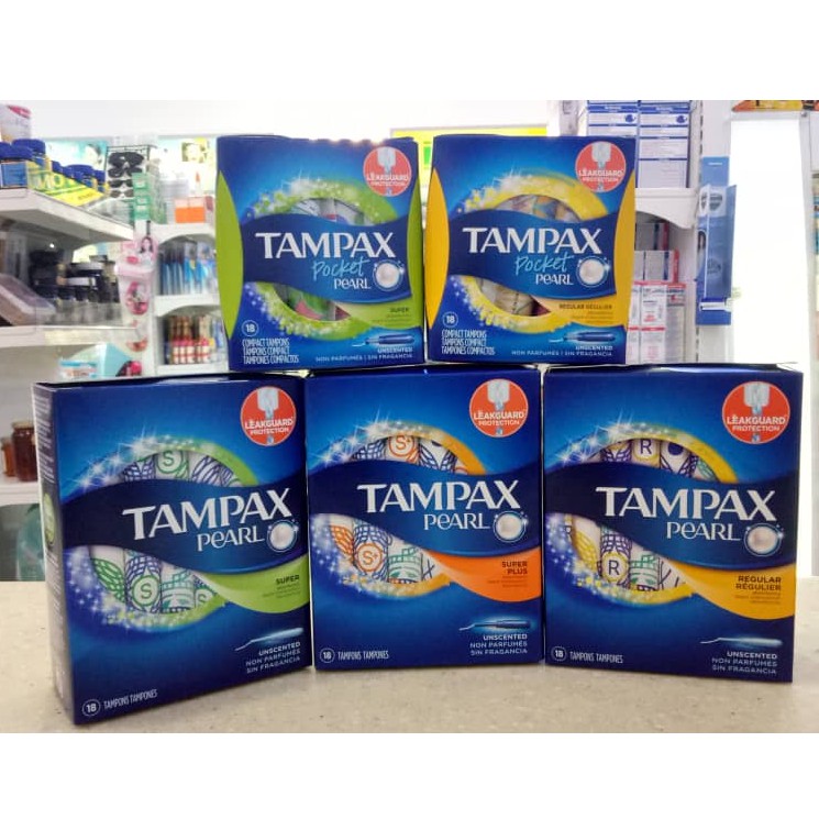 TAMPAX PEARL TAMPONS REGULAR/SUPER/SUPER PLUS 18S Shopee Malaysia