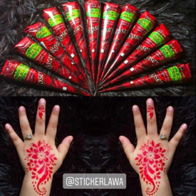 Sticker inai kanak- kanak viral BD012 ( sticker inai sahaja) | Shopee ...