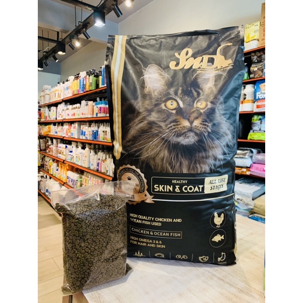 SnD Super Premium Cat Food Healthy Skin Coat All Life Stages Repack 1kg Dry Cat Food Makanan Kucing Shopee Malaysia