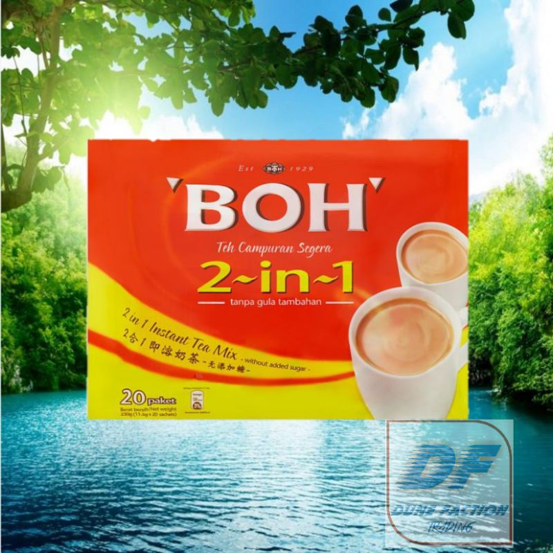 BOH 2 IN 1 Instant Milk Tea NO SUGAR (20s x 11.5g) Shopee Malaysia