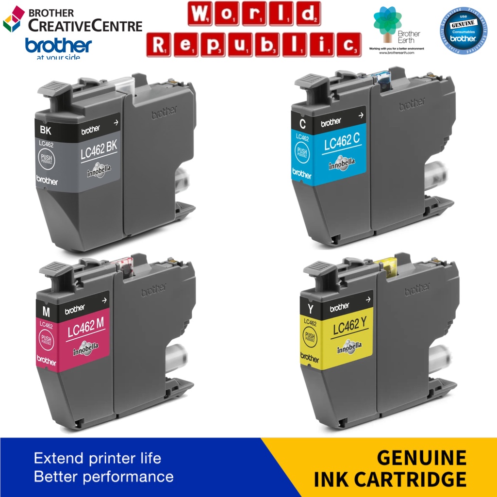 Brother Original Ink Cartridge - LC462 LC-462 LC462XL LC462BK LC462C ...