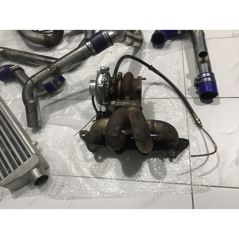 Turbo RHF4 with Manifold Custom (USED - Proton Waja MMC 4G18) | Shopee ...