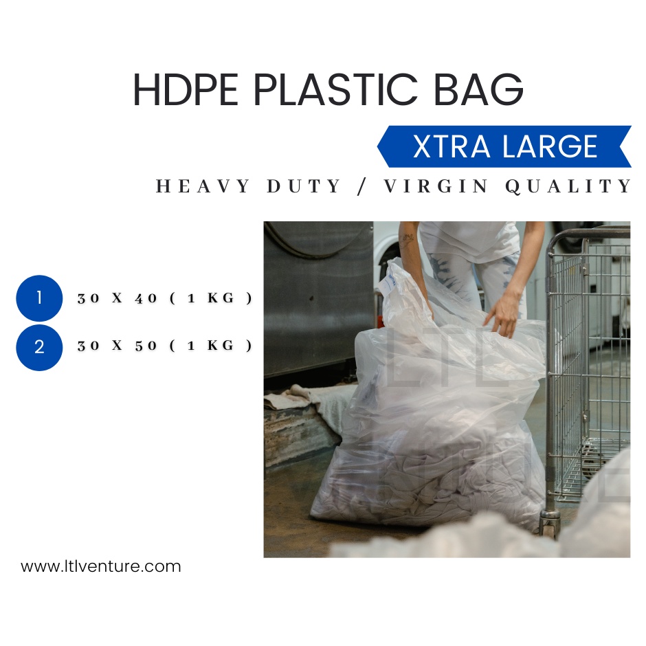 Dustbin Bags (30x40-inches, Blue) xtra large pack of 15