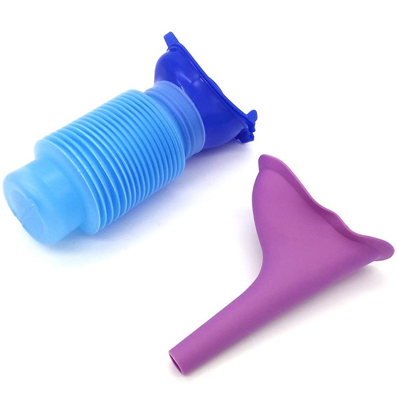 New 2 pcs Emergency Urinal Women Kid Mini Outdoor Portable Shrinkable ...