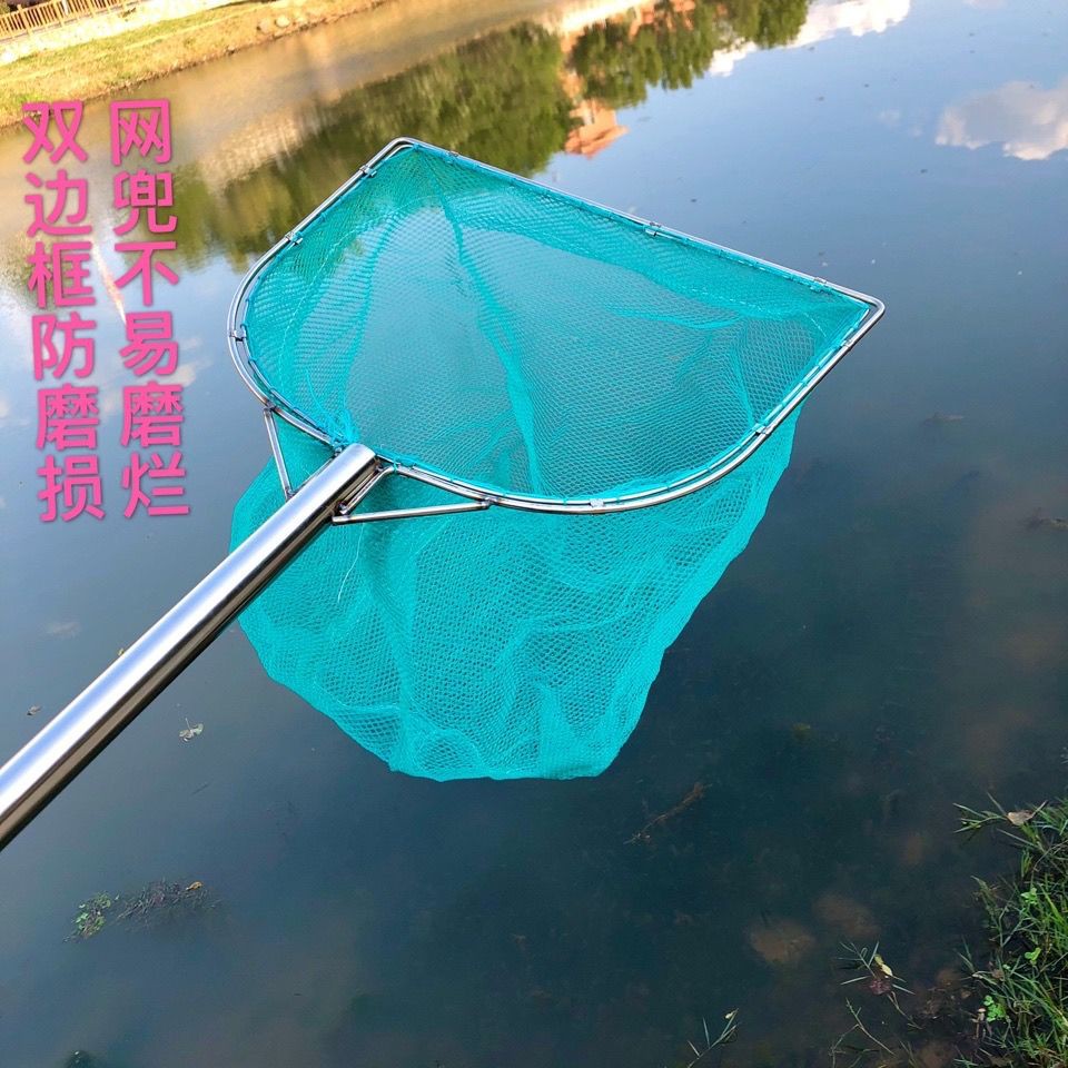 Fishing Landing Net Retractable Round Fishing Net (sauk ikan) Lightweight  Aluminum Alloy