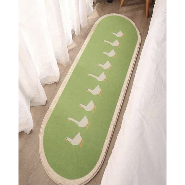Duck Pattern Cute Aesthetic Rug Carpet green | Shopee Malaysia