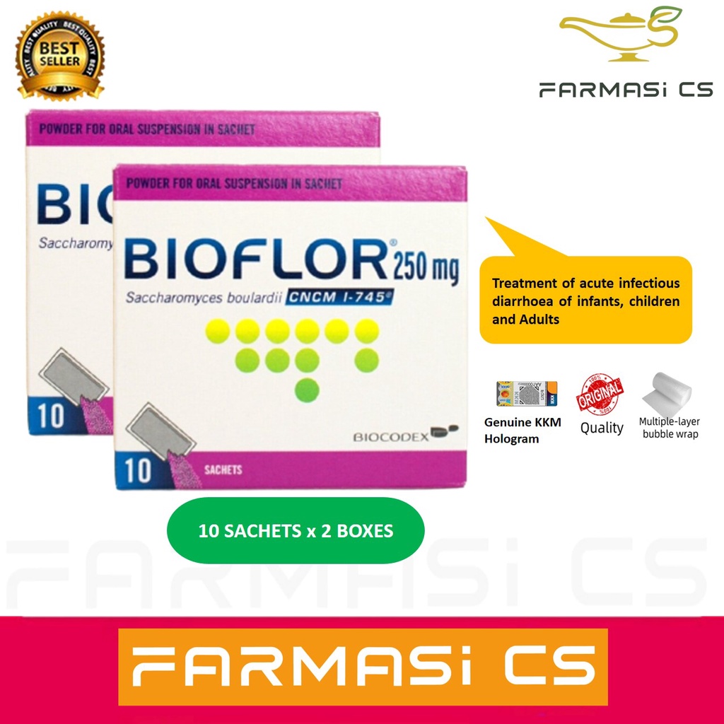 Bioflor 250mg 10 Sachets x 2 Boxes EXP:08/2026 [ TWIN ] [ Treatment ...