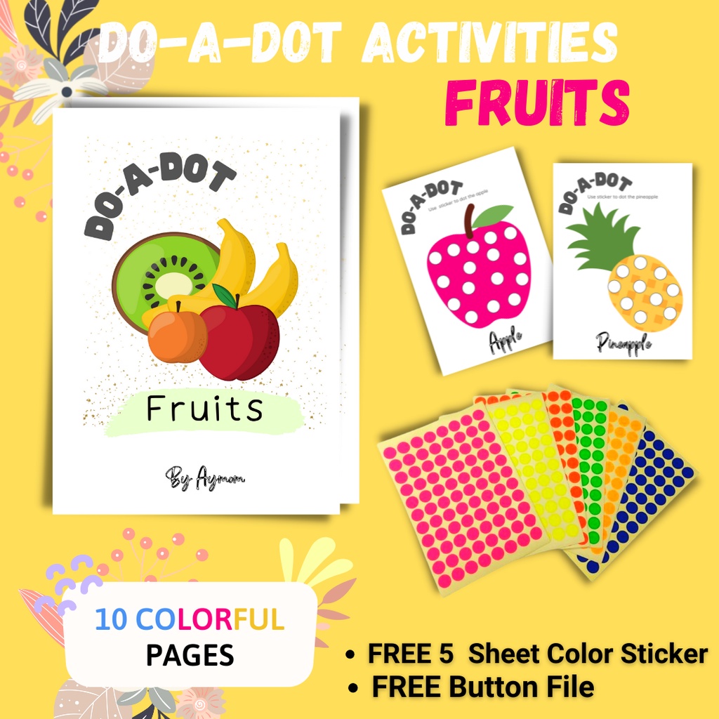 (NEW) DO A DOT Sticker Activity Montessori Learning for toddler and ...