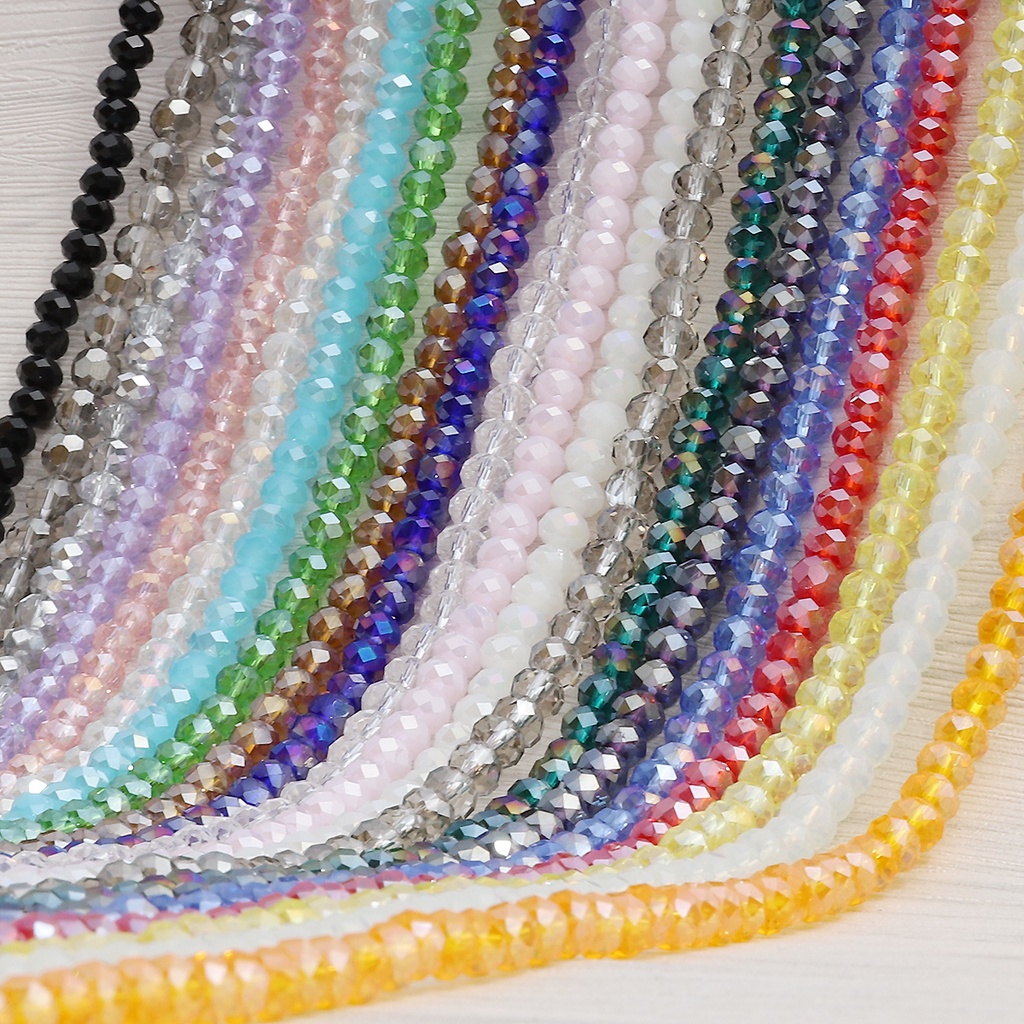 thumbnail image 2 of Natural Brazil Amethyst Beads Faceted Rondelle Beads 5mm 2 of 12