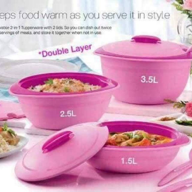 READY STOCK] [LIMITED] TUPPERWARE INSULATED SERVER