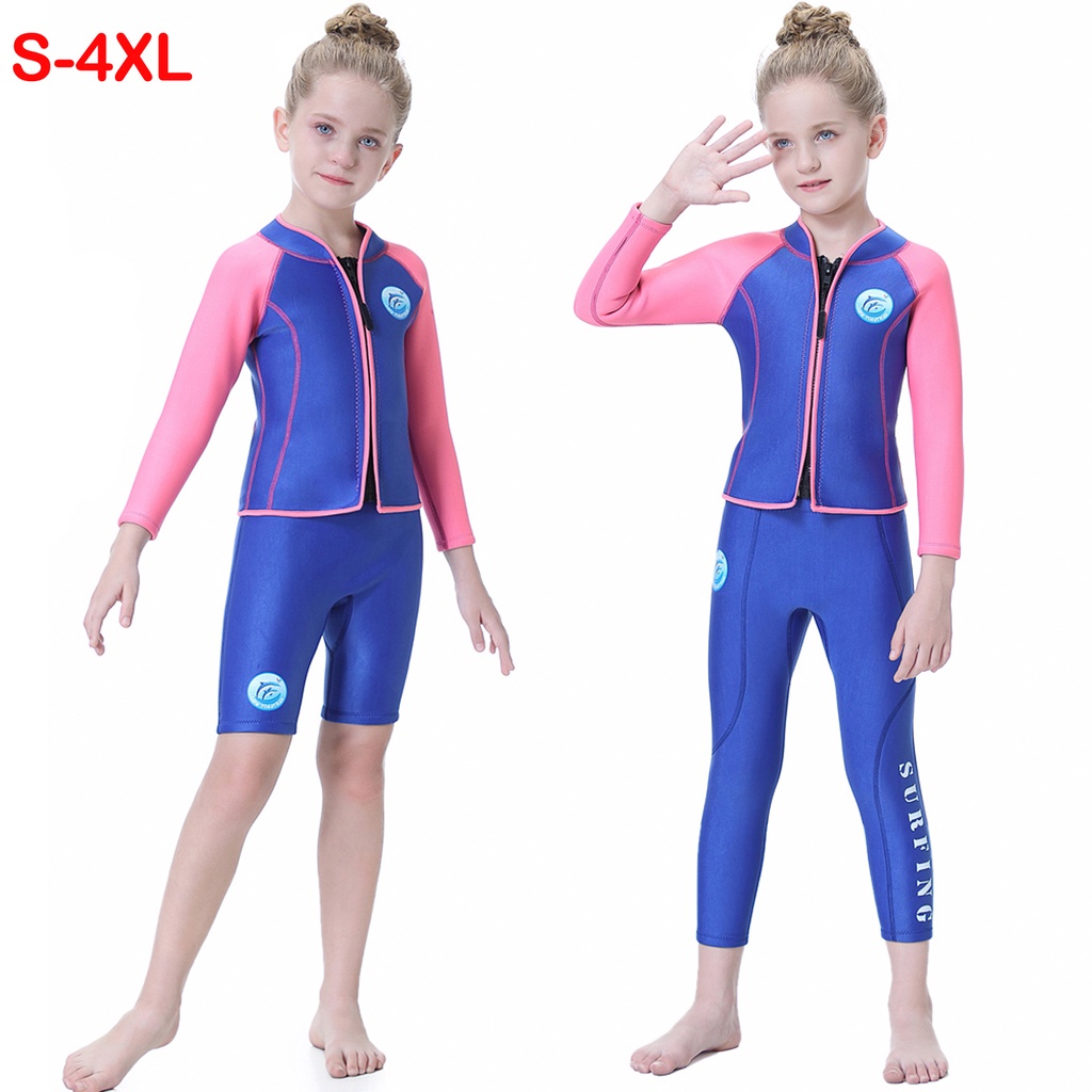 Little Surprise Box Kids 2-Piece Neoprene Swimsuit Set with Jacket & Pants main image 1