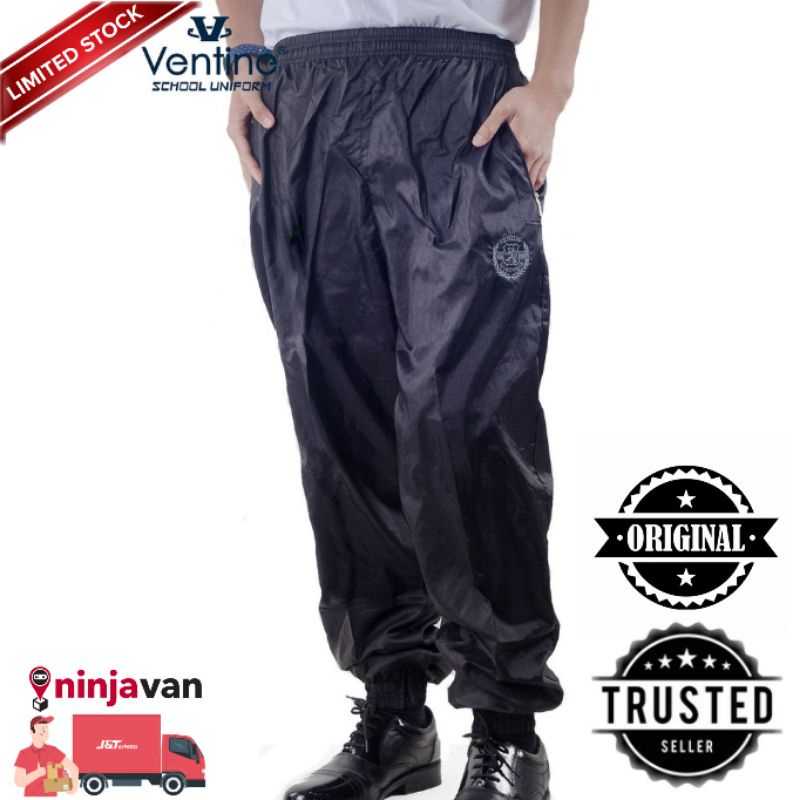 Original Ventino School Uniform Elastic Waist Long Tracksuit Pants