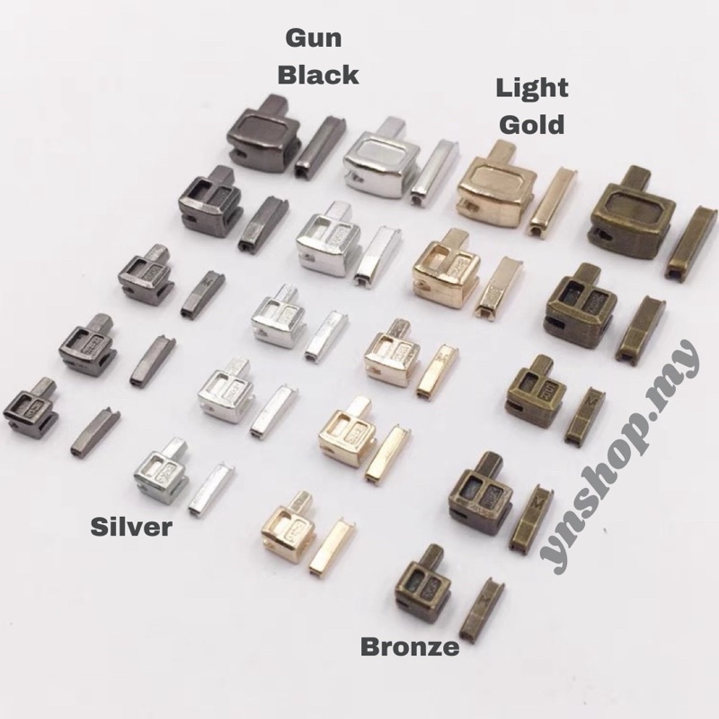 [3set]Size 5 Alloy Repair Zipper Stopper Open End Zipper DIY Sewing Zipper Accessories Shopee