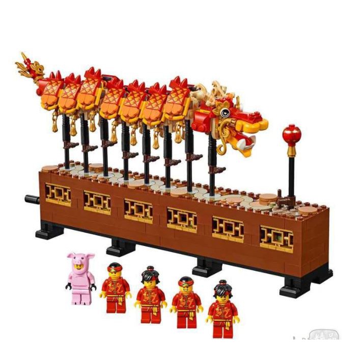 Lepin Le pin 46002 Chinese Style Dragon Dance Compatible Brick Blocks Shopee Malaysia